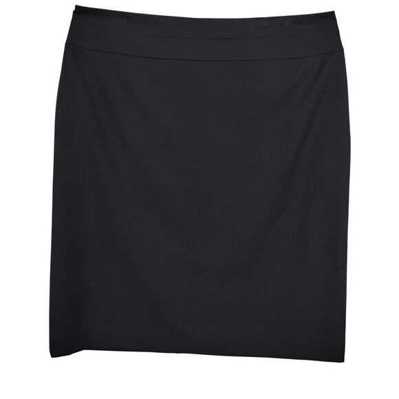 Tahari Dresses & Skirts - Tahari Levine Pinstripe Pencil Skirt Size 12 Black Fully Lined Career Style